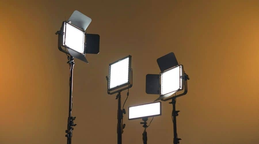 Lighting setup for video shoot