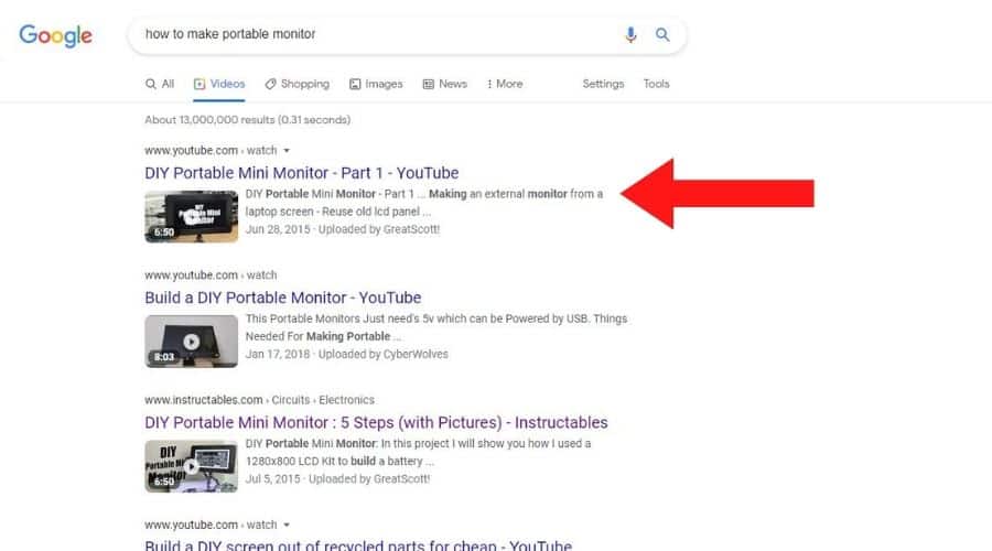 Getting the video ranked for video search tab